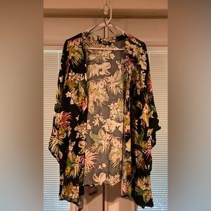 NWT Rip Curl Tropical Print Kimono, size M